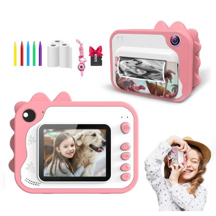 Mini Camera | High Quality Instant Print Camera Printer -  Dino Pink