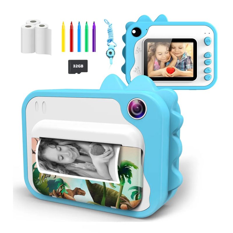 Mini Camera | High Quality Instant Print Camera Printer - Blue